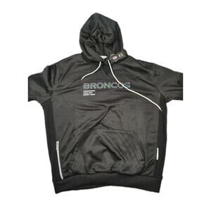 Nike Denver Broncos Crucial Catch Hoodie Sweatshirt Men's 3XL Black Dri Fit NWT